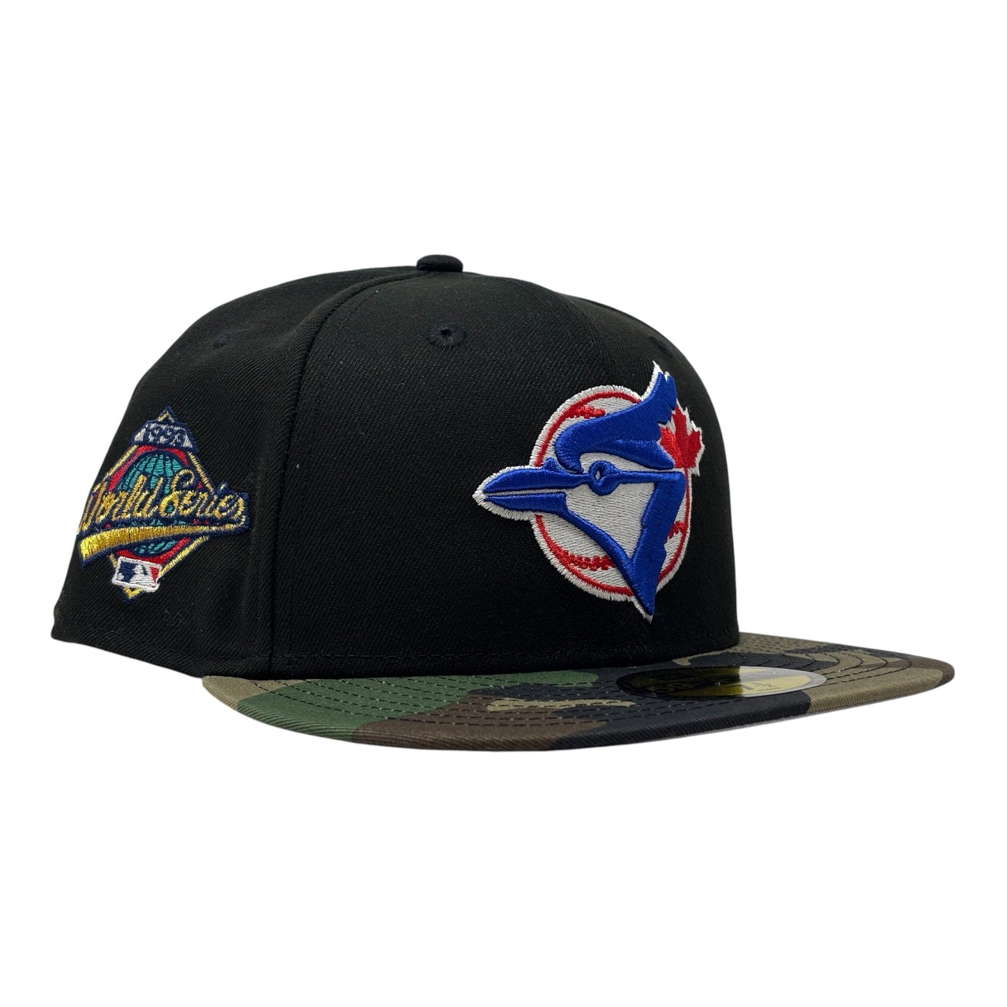 Toronto Blue Jays 1993 World Series Fitted Hats-Black Camouflage