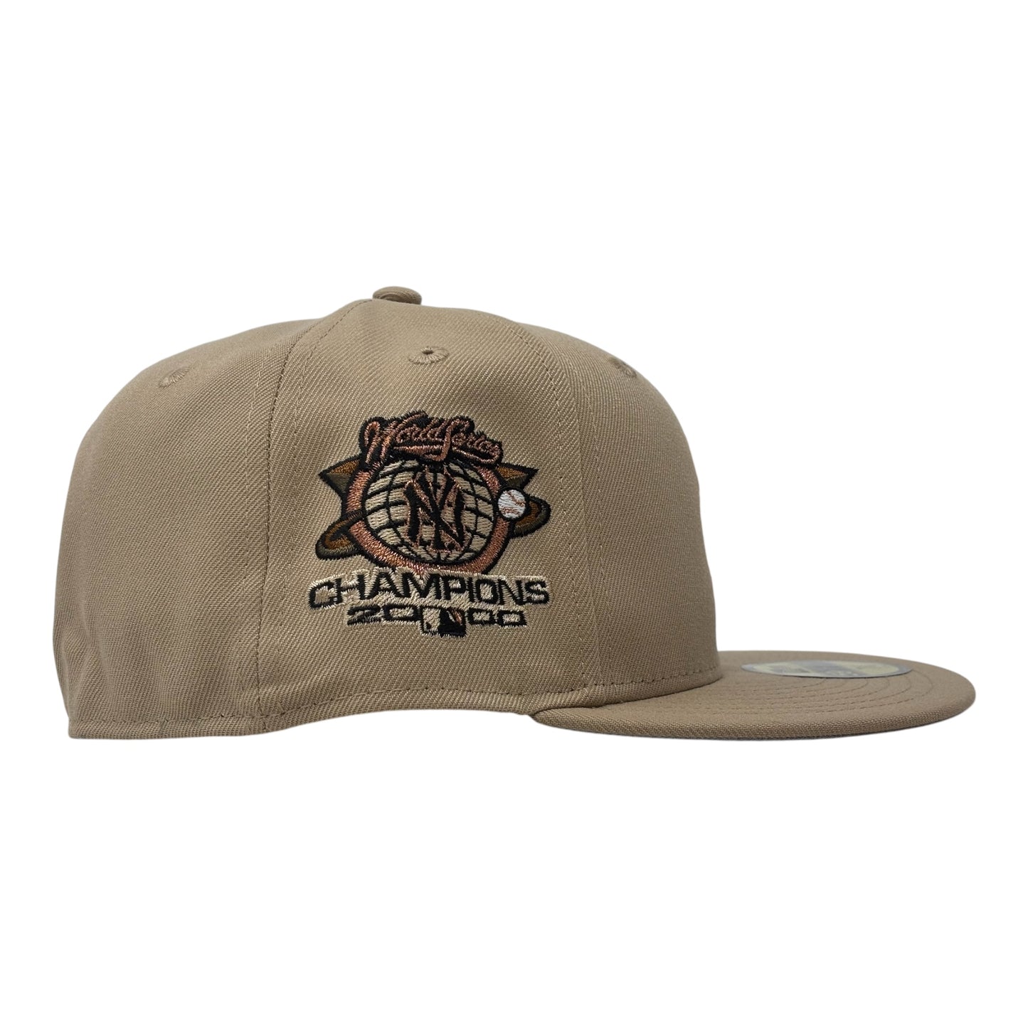New York Yankees 2000 World Series Champions Fitted Hats-Camel