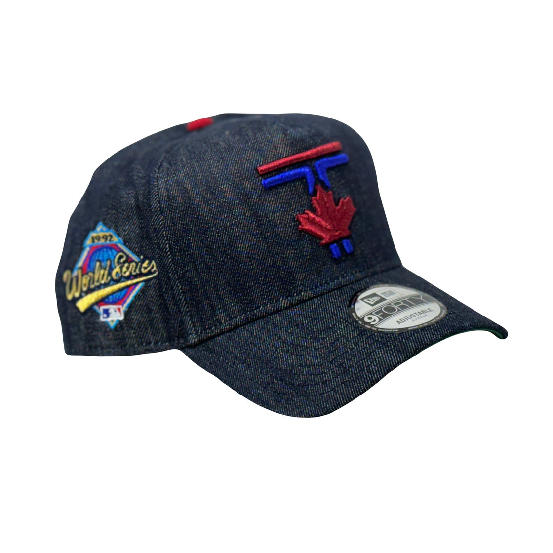 Toronto Blue Jays 1993 World Series City Connect Denim 9Forty A Frame Snapback Hat