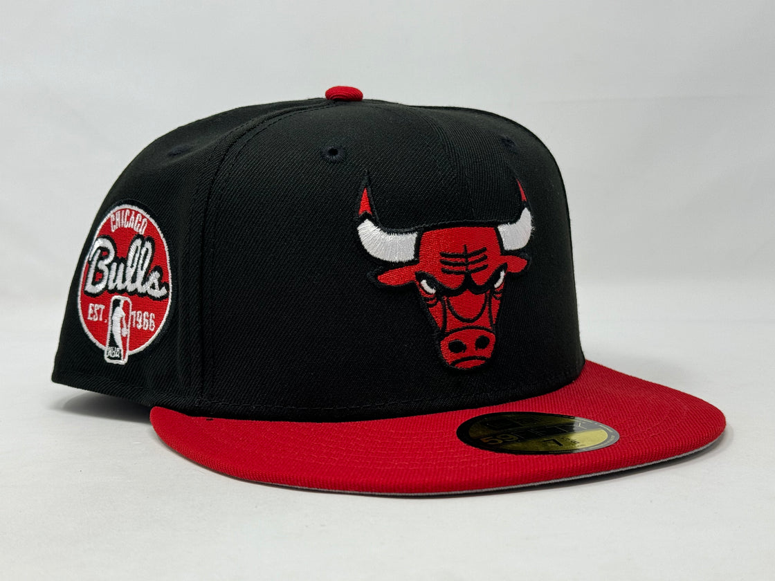 Chicago Bulls 5950 New Era Fitted Hat Black Red