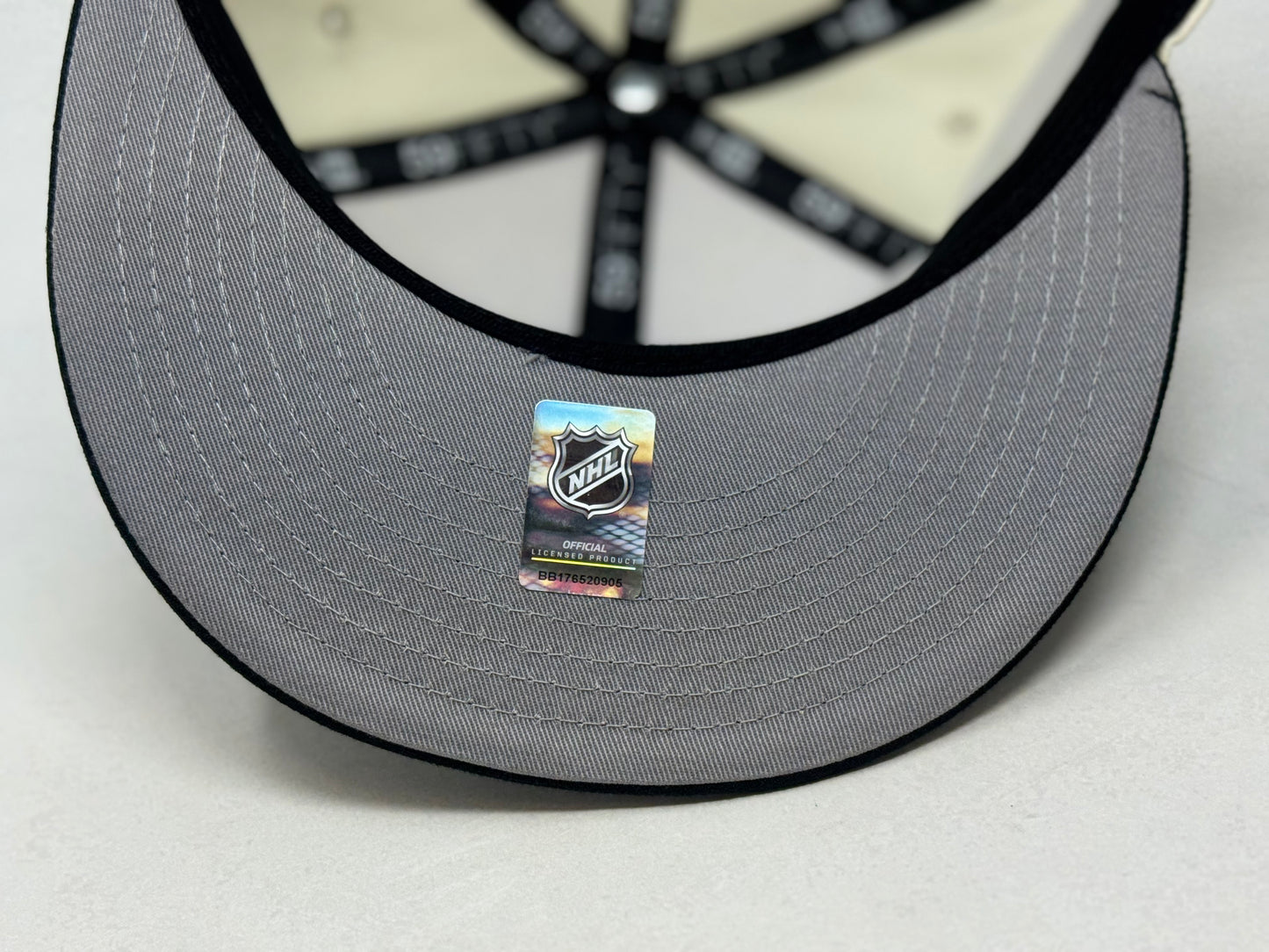 New York Islanders 40th Anniversary Fitted Hats- Chrome Black