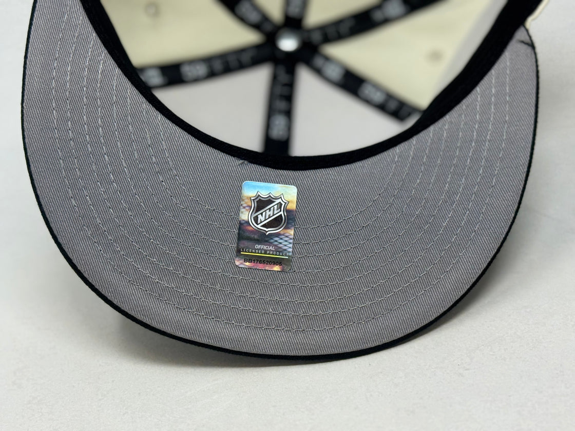 New York Islanders 40th Anniversary Fitted Hats- Chrome Black