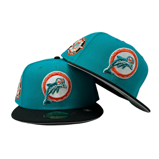 Miami Dolphins 25th Anniversary NFL 5950 New Era Fitted Hat