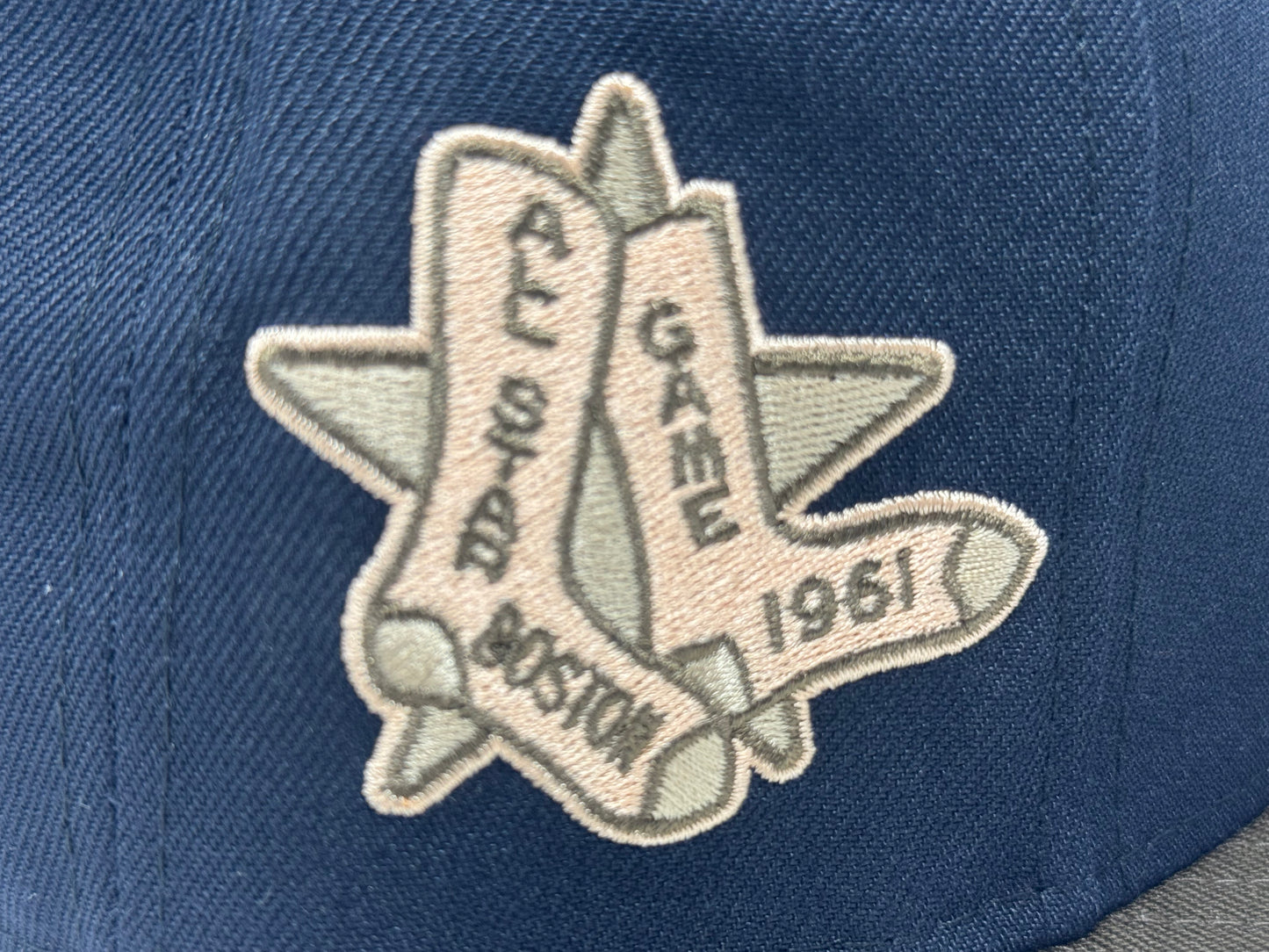 Boston Red Sox 1961 All Star Game Light Navy Brown Visor Brim New Era Hat