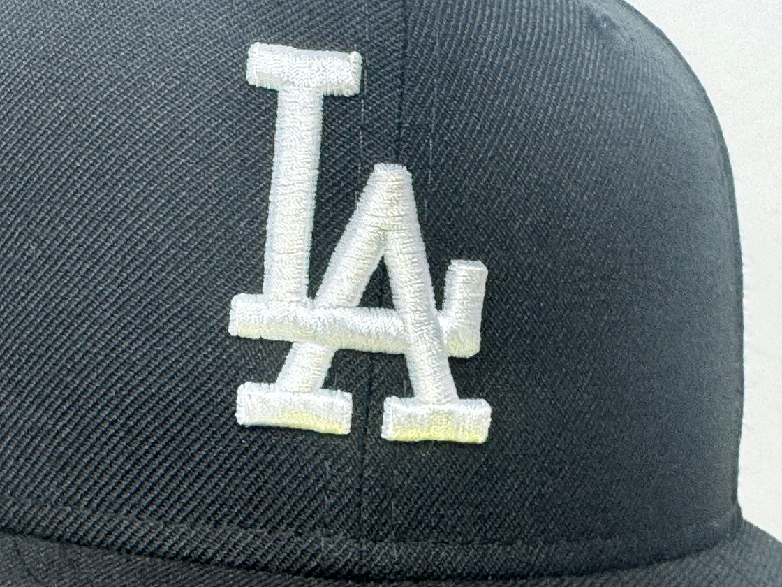 Los Angeles Dodgers 50th Anniversary Black Pink Brim New Era Fitted Hat