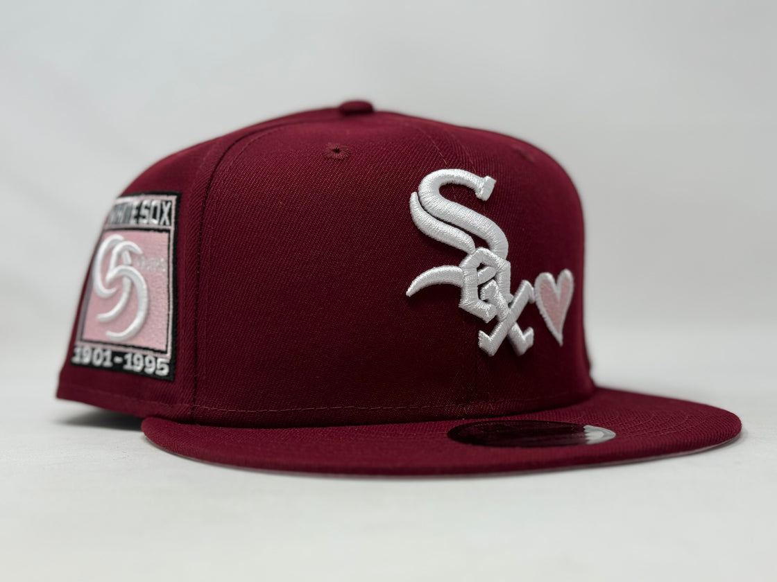 Chicago White Sox 95th Anniversary Burgundy 9Fifty New Era Snapback Hat