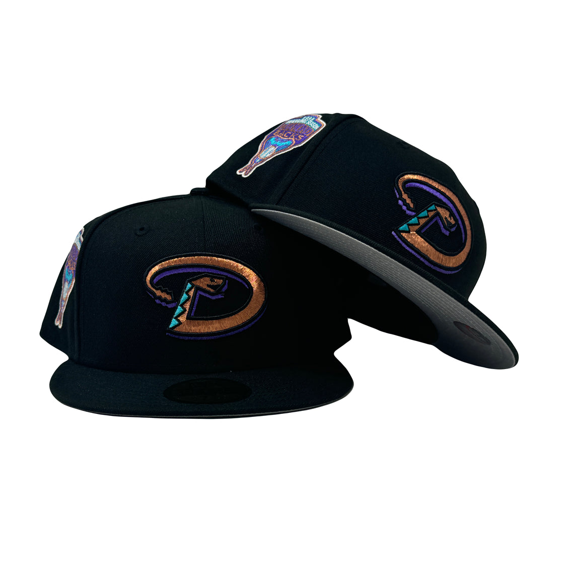 Arizona Diamondbacks 1998 Inaugural Season Black Gray Brim 59Fifty New Era Fitted Hat