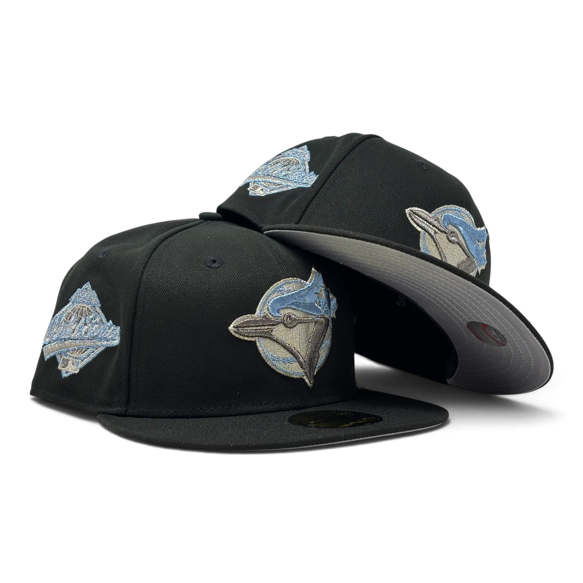 Toronto Blue Jays 1993 World Series Fitted Hats-Black Sky Blue