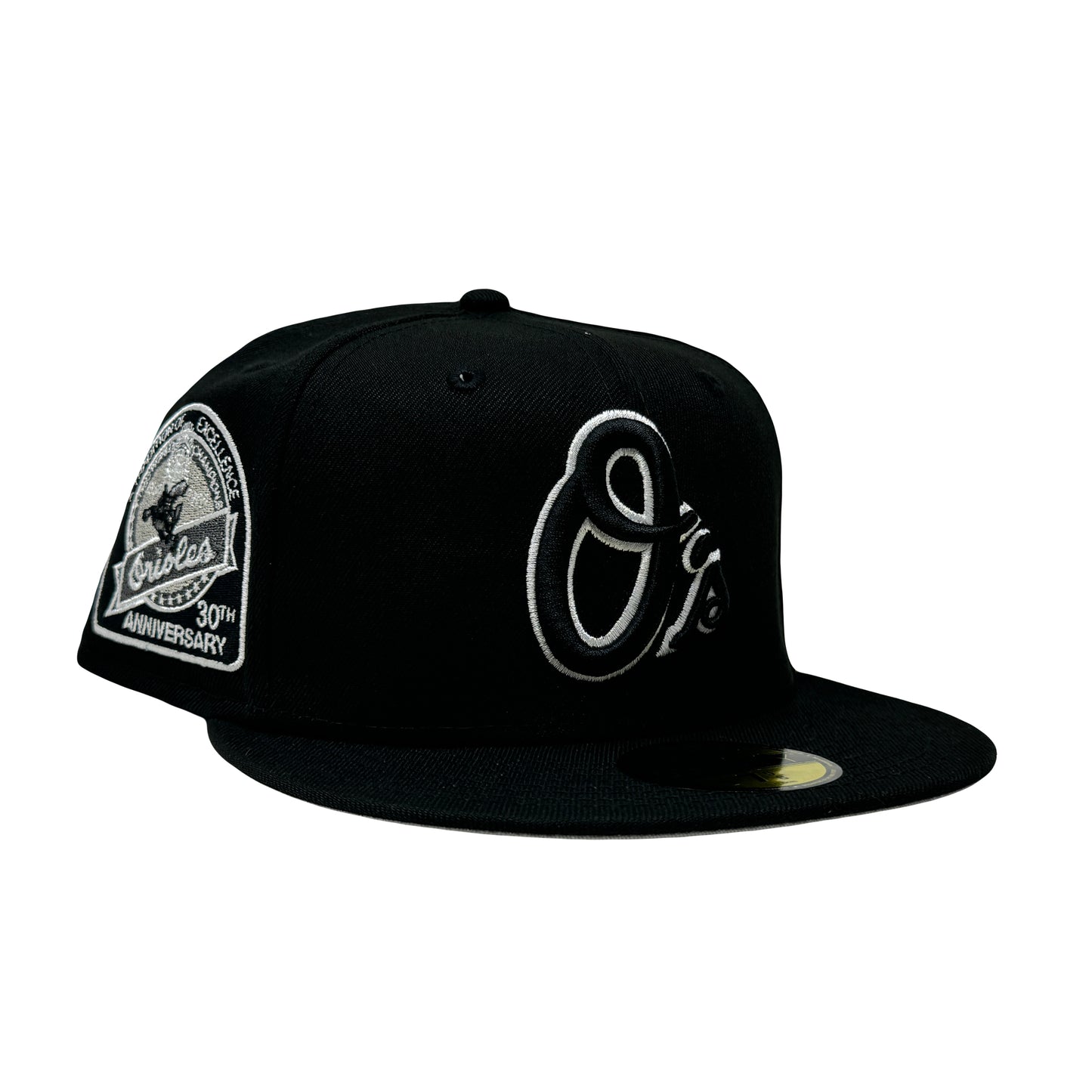 Baltimore Orioles 30th Anniversary Black and White pack 59Fifty New Era Fitted Hat