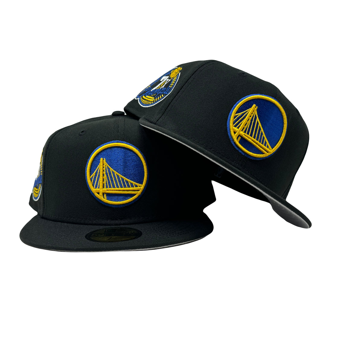 Golden States Warriors 7X NBA Champions 5950 New Era Fitted Hat- Black