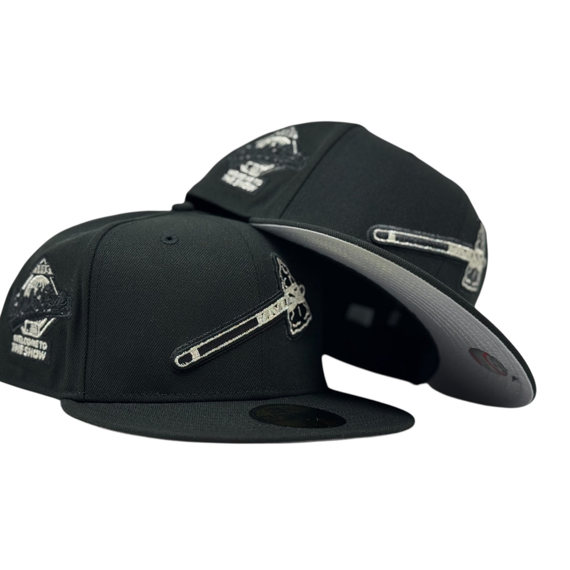 Atlanta Braves 1995 World Series WELCOME TO THE SHOW Fitted Hat-Black