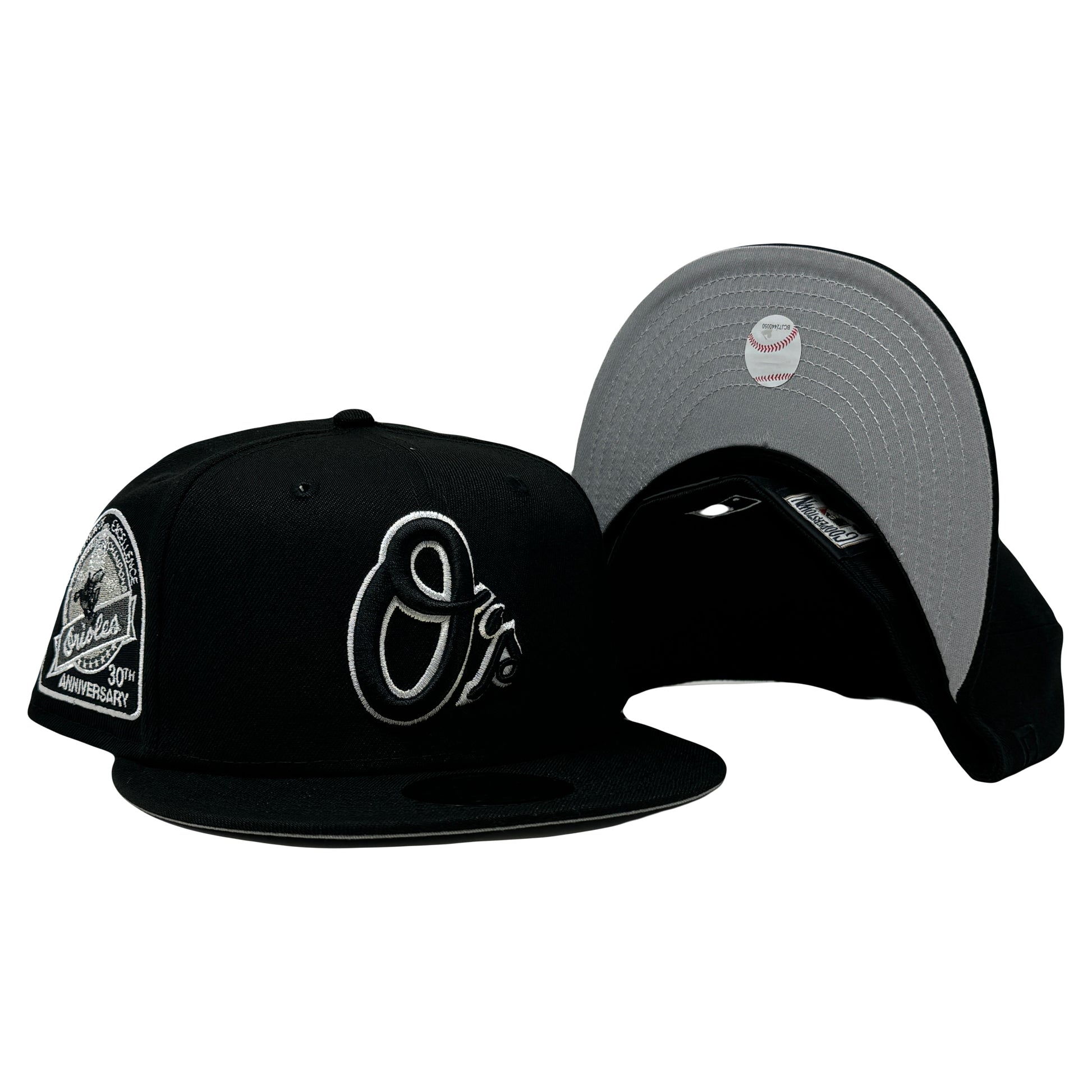Baltimore Orioles 30th Anniversary Black and White pack 59Fifty New Era Fitted Hat