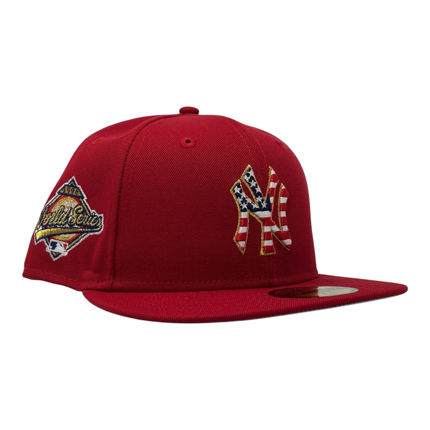 New York Yankees 1996 World Series "July 4th Star N Stripes " Fitted Hats-Red