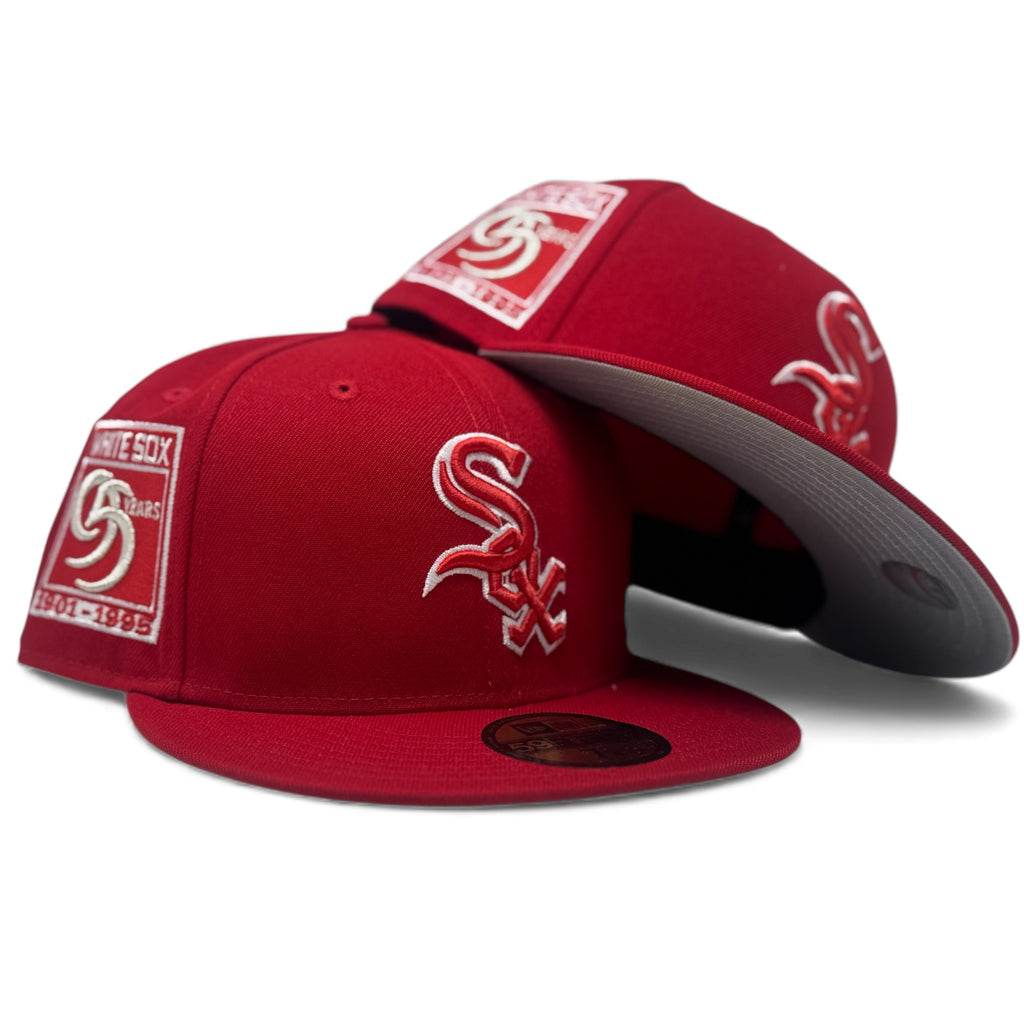 Chicago White Sox 95th Anniversary New Era Fitted Hat-Red