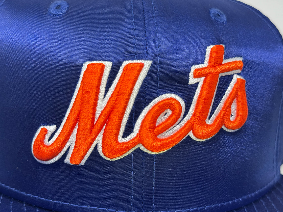 New York Mets 50th Anniversary Satin Royal Blue New Era Fitted Hats