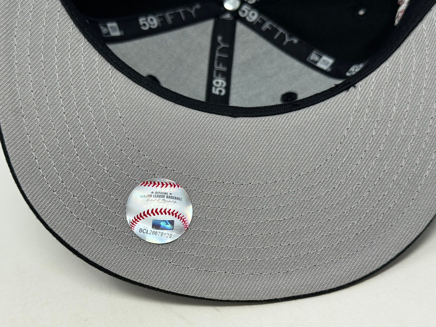 Los Angeles Dodgers 2025 World Series Black mascot Cherry Blossom Fitted Hat