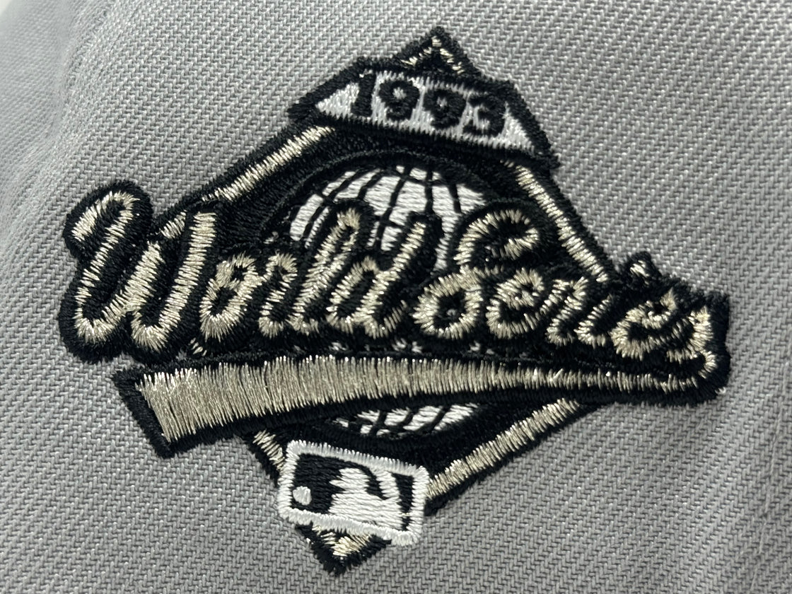 Toronto Blue Jays 1993 World Series Fitted Hats-Light Gray