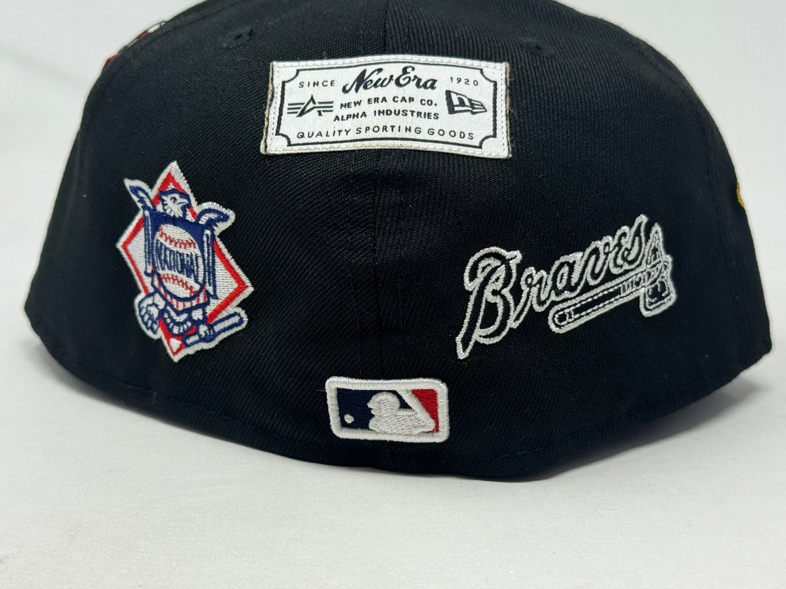 Atlanta Braves New Era X  Alpha Industries Black 59FIFTY Fitted Black