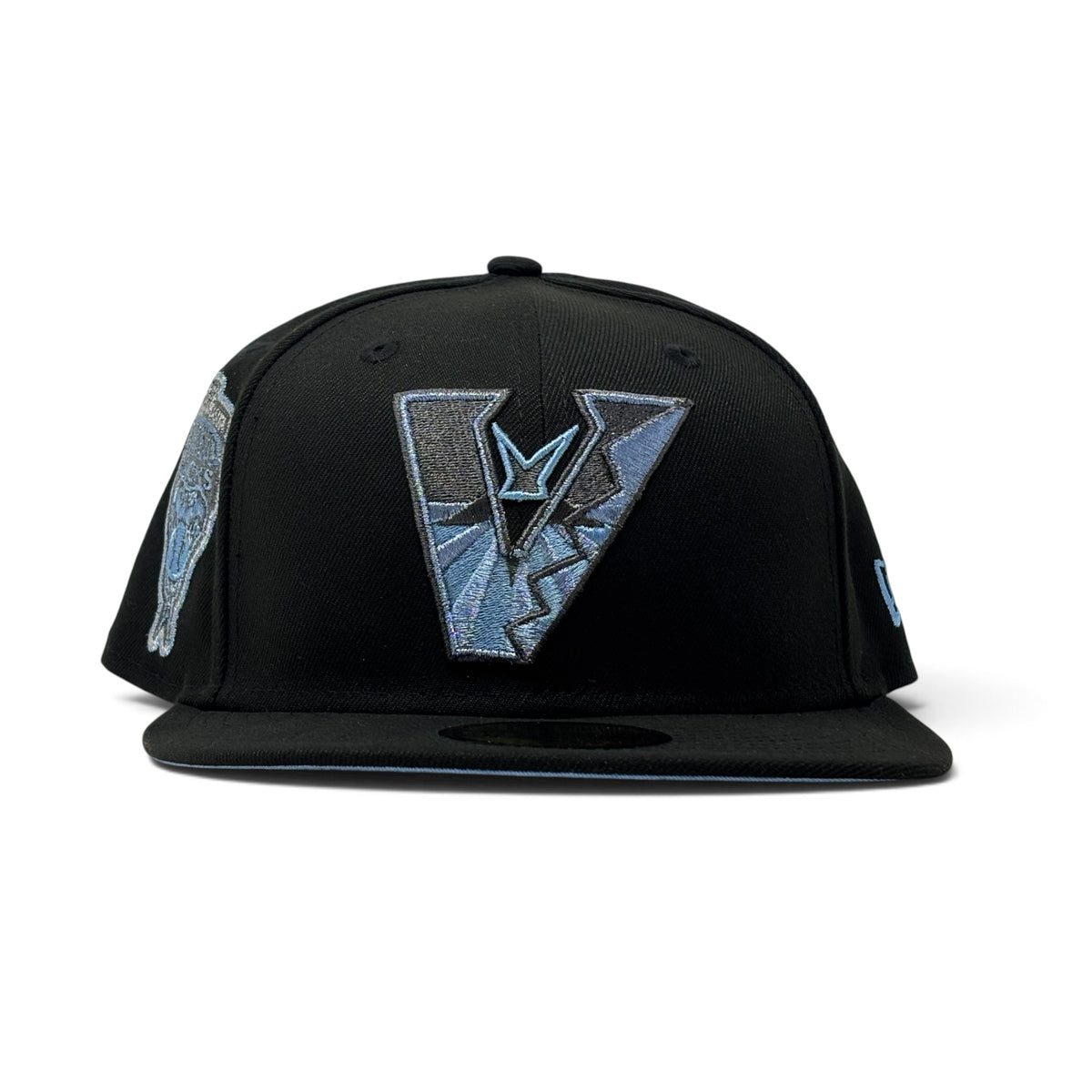 Arizona Diamondbacks 1998 Inaugural Season Upside Down Logo Fitted Hat-Black Sky