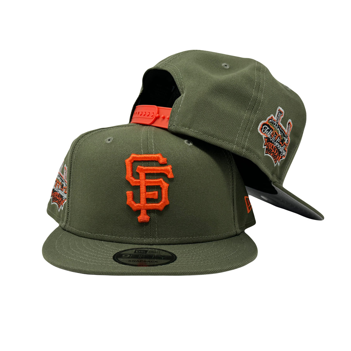 San Francisco Giants Candlestick Park Olive Orange Brim New Era Snapback Hat