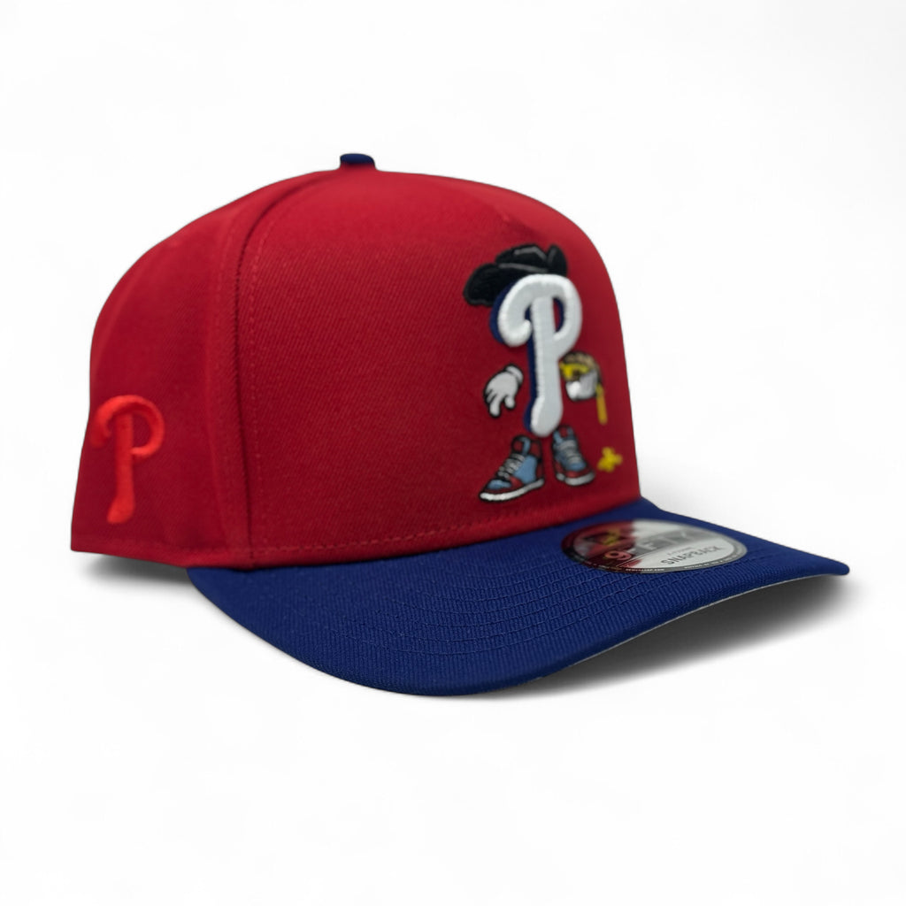 Philadelphia Phillies 9Fifty A Frame Snapback Hats-Red Royal