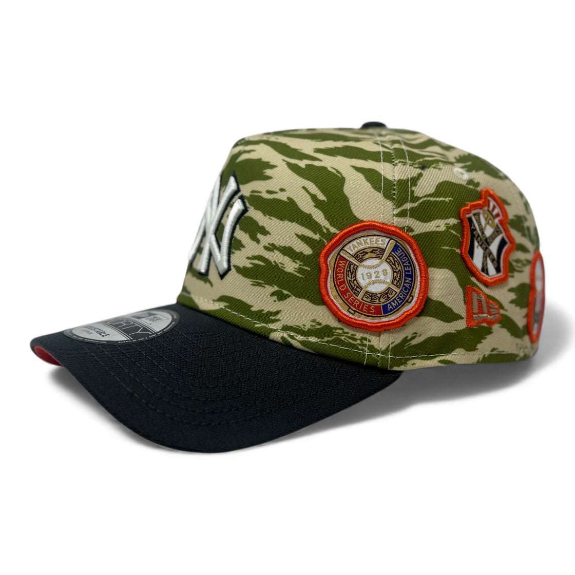 New York Yankees multi-Logo 9Forty A-Frame Snapback Hats-Camouflage