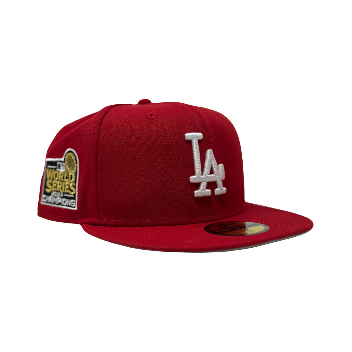 Los Angeles Dodgers 2024 World Series Champions Red Fitted Hat