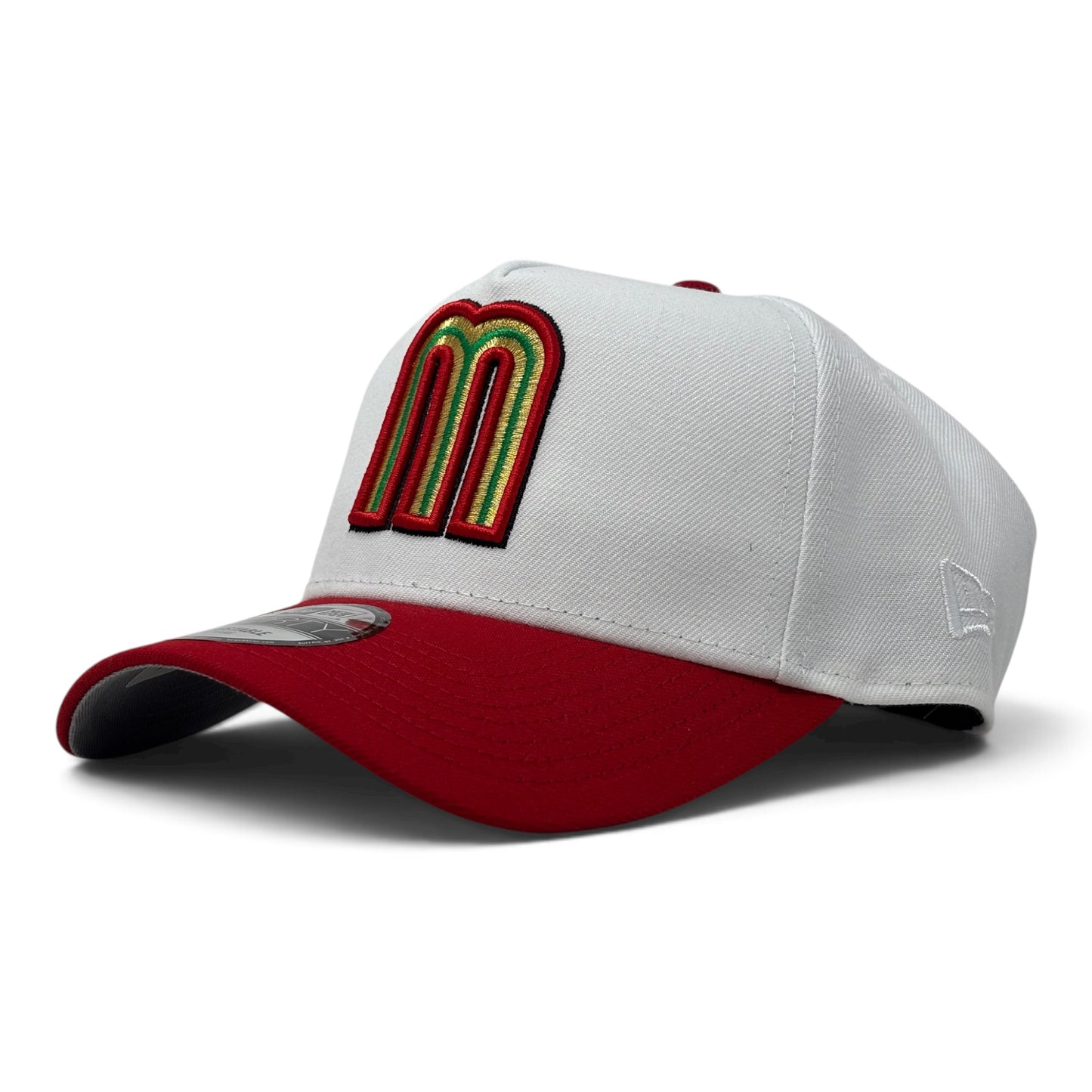 Mexico 2026 World Baseball Classic 9Forty A-Frame Snapback-White Red