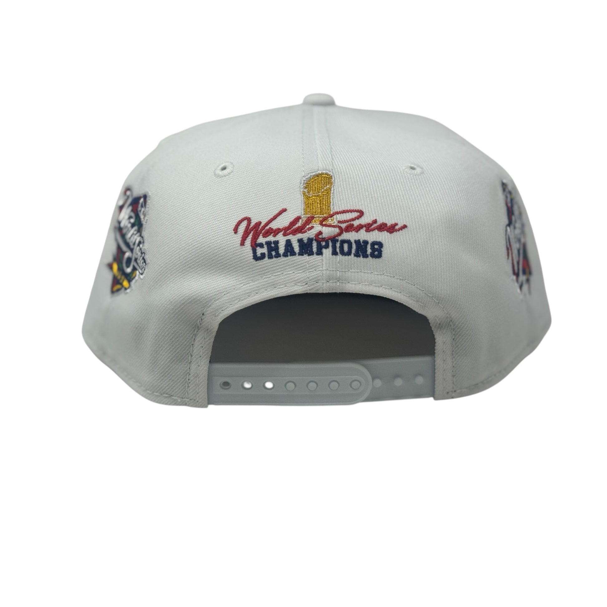 New York Yankees 27X Champions Multi Logo Snapback Hats-White