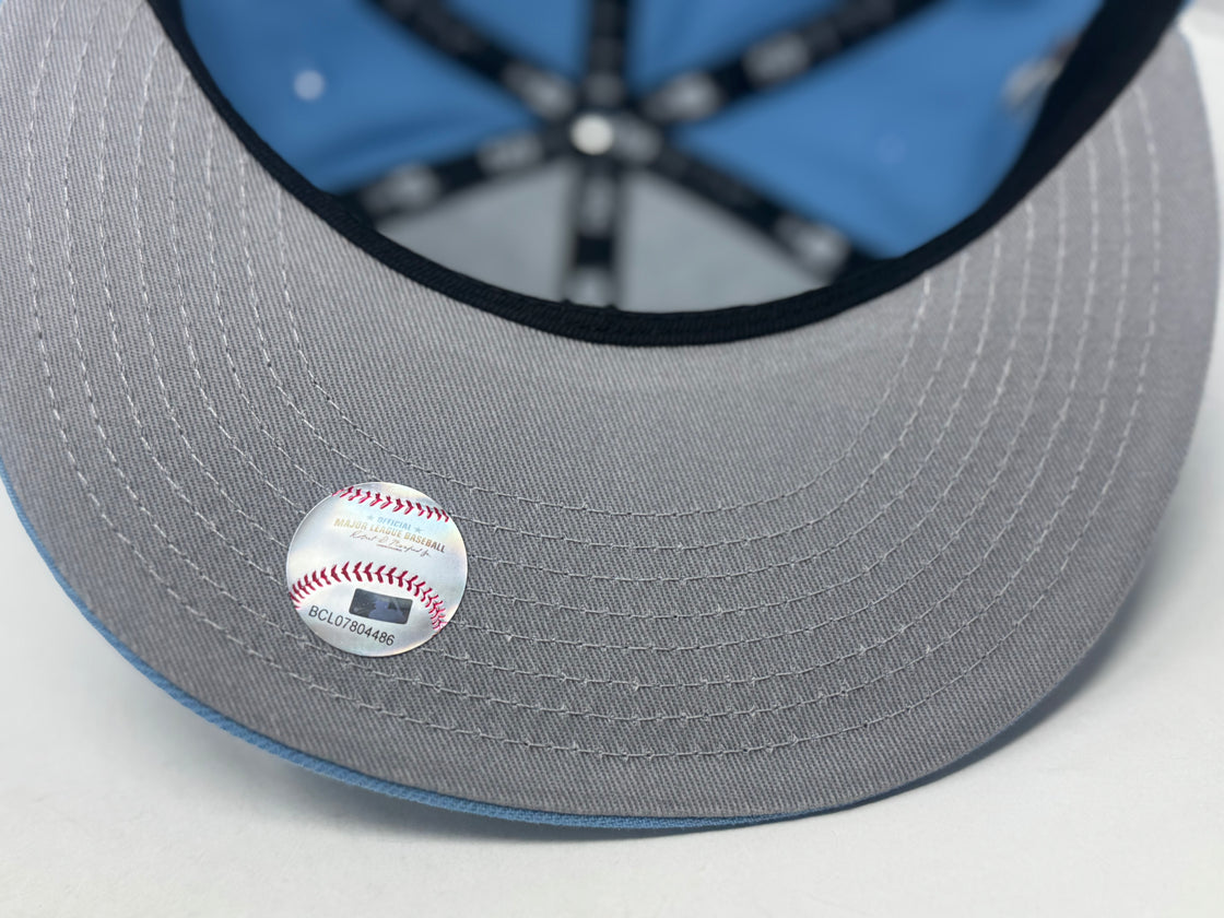 New York Yankees Santa Claus Snowman 59Fifty Fitted Hat-Sky Blue