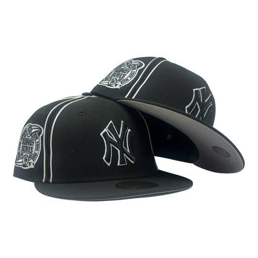 New York Yankees Subway Series "Double Piping" Fitted Hat-Black