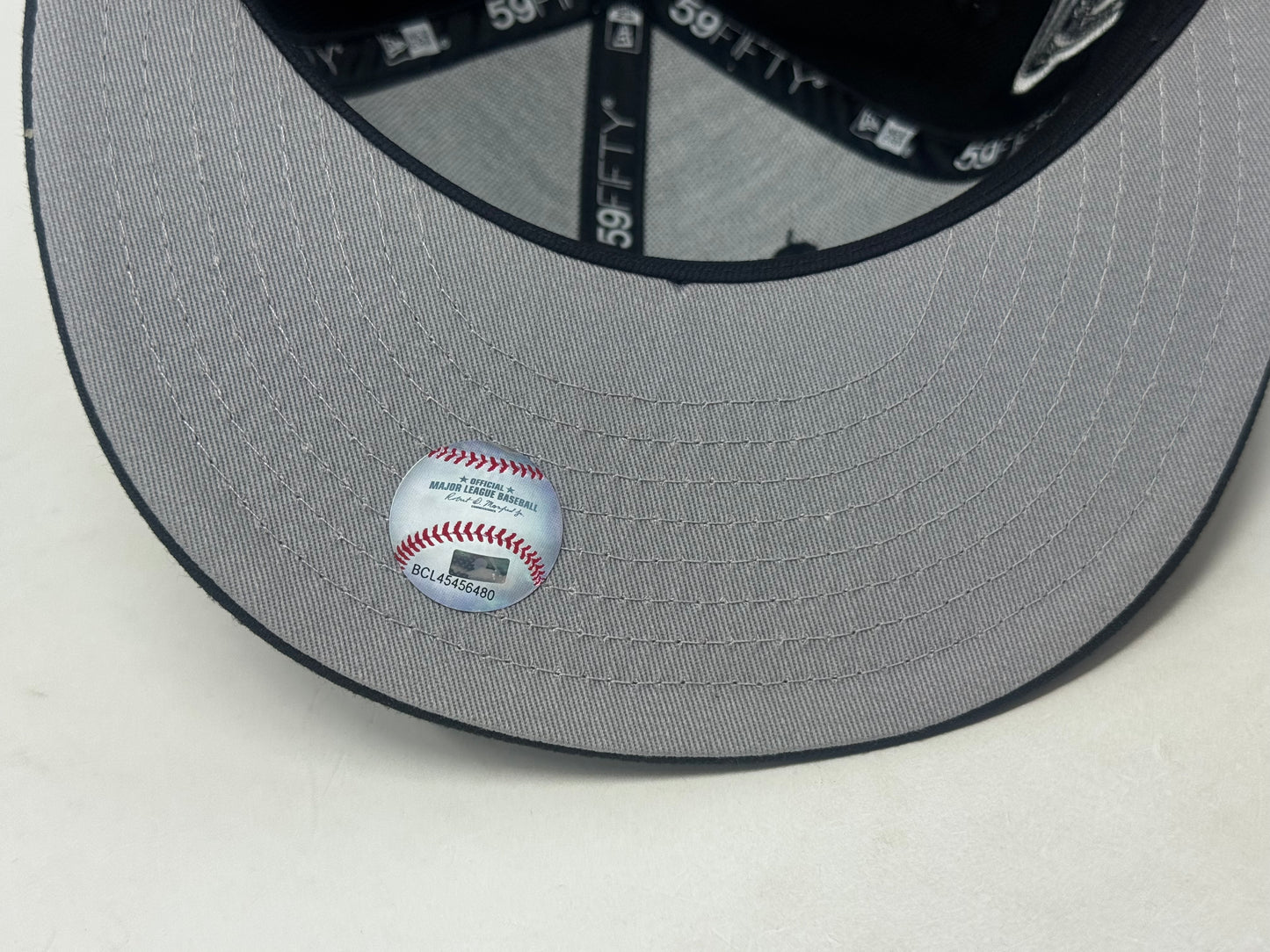 New York Yankees Subway Series "Double Piping" Fitted Hat-Black
