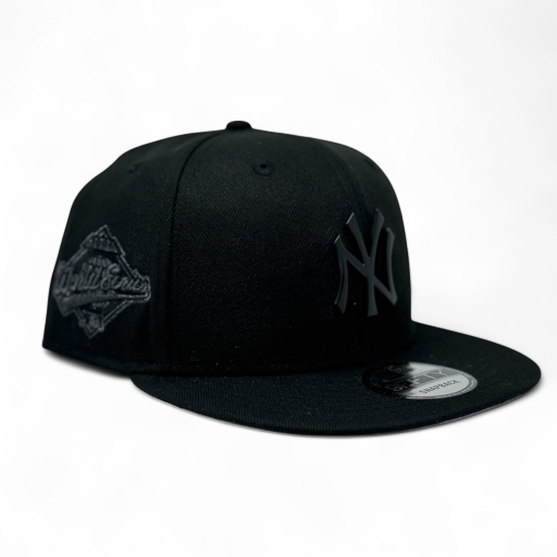 New York Yankees 1996 World Series Metallic Tonal Black Snapback Hats