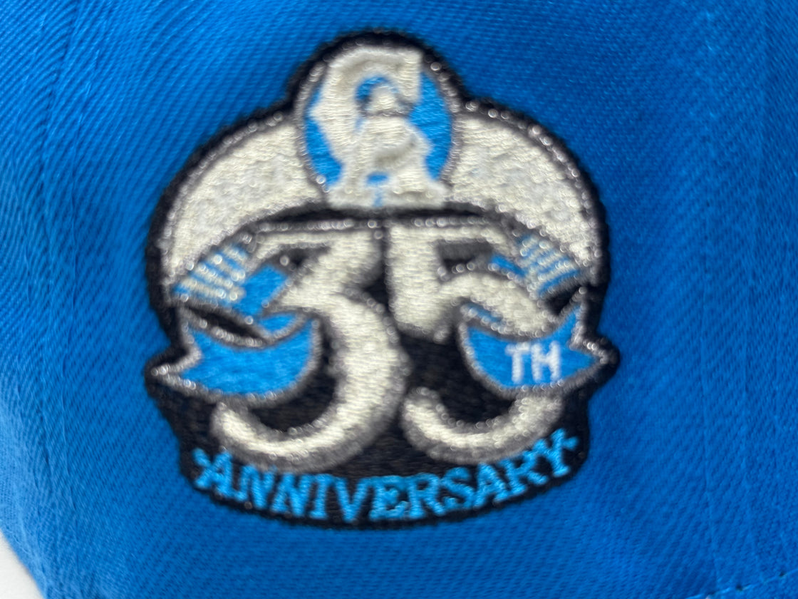 Los Angeles Angels 35th Anniversary Fitted Hats-Cerulean Blue