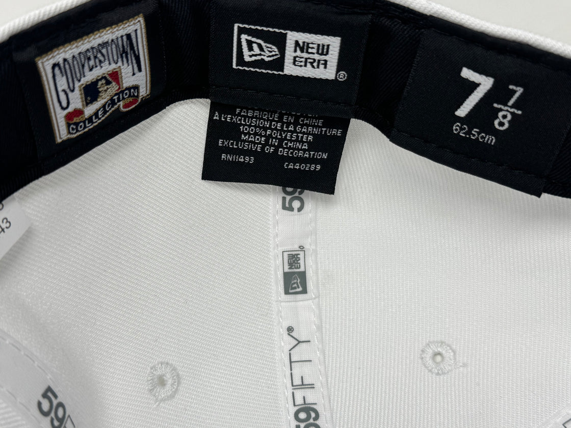 Los Angeles Angels 35th Anniversary Fitted Hats-White Gray