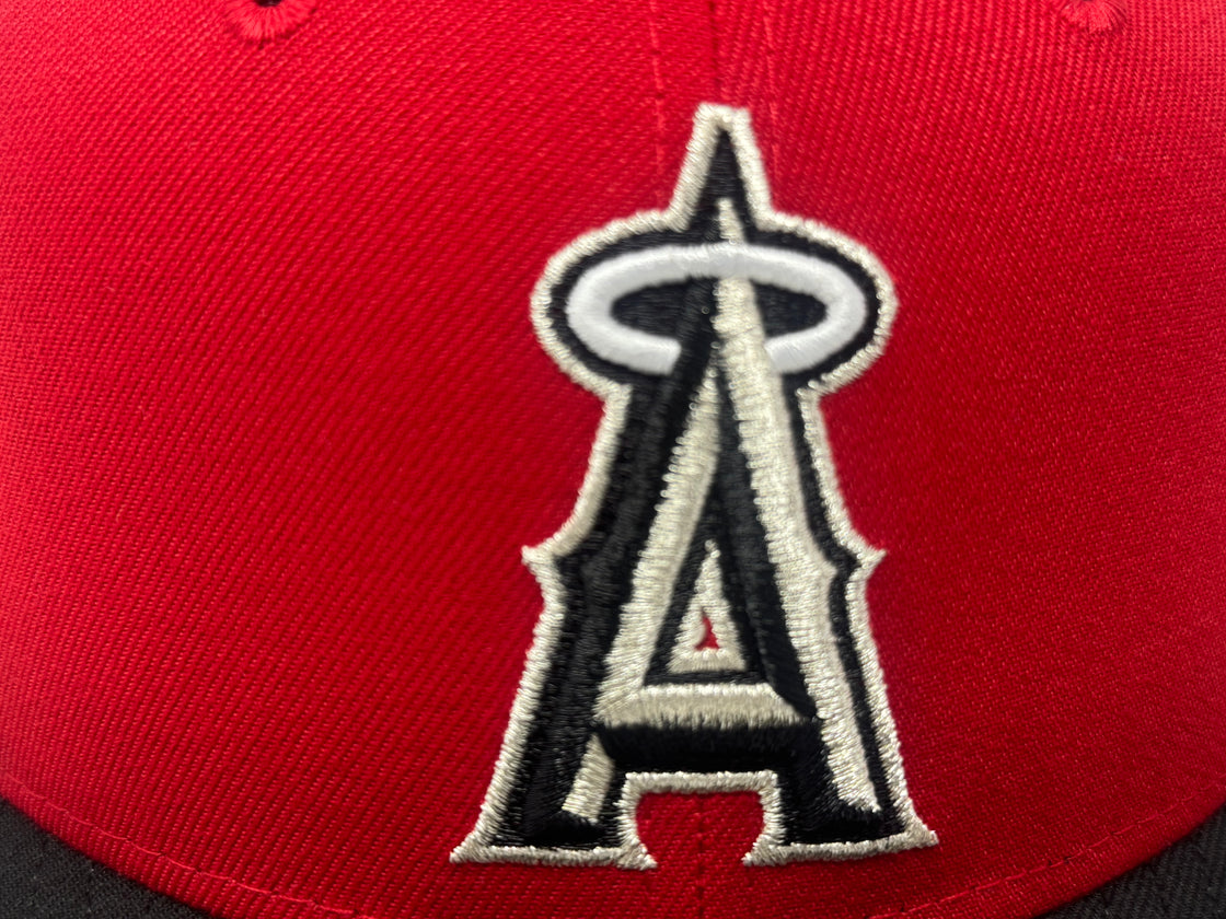 Los Angeles Angels 35th Anniversary Fitted Hat- Red Black