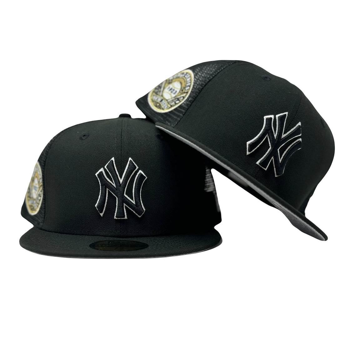 New York Yankees 1923 World Series 5950 Black Trucker Mesh New Era Fitted Hat