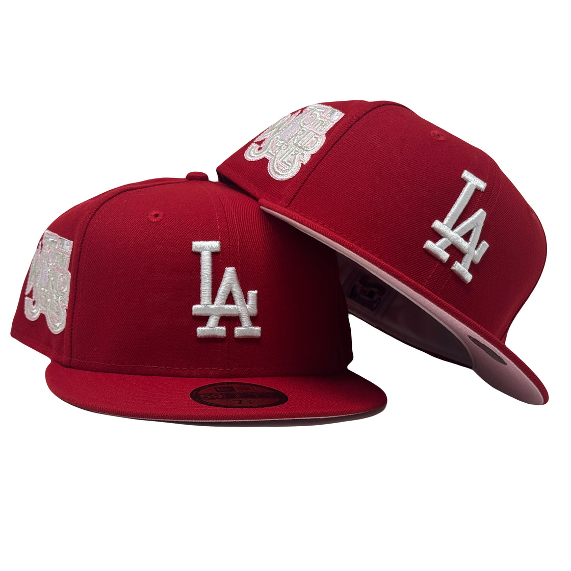 Los Angeles Dodgers 1978 World Series Red Pink Brim New Era Fitted Hat