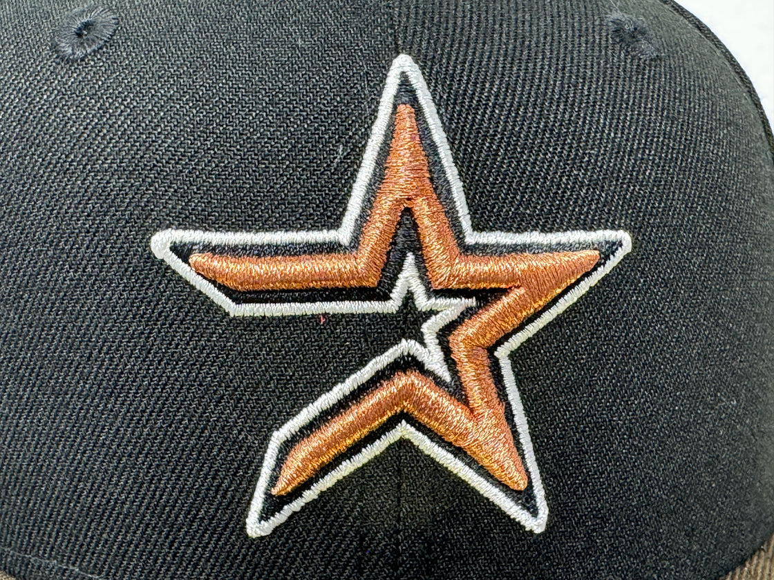 Houston Astros Black Brown 2005 World Series New Era Fitted Hat