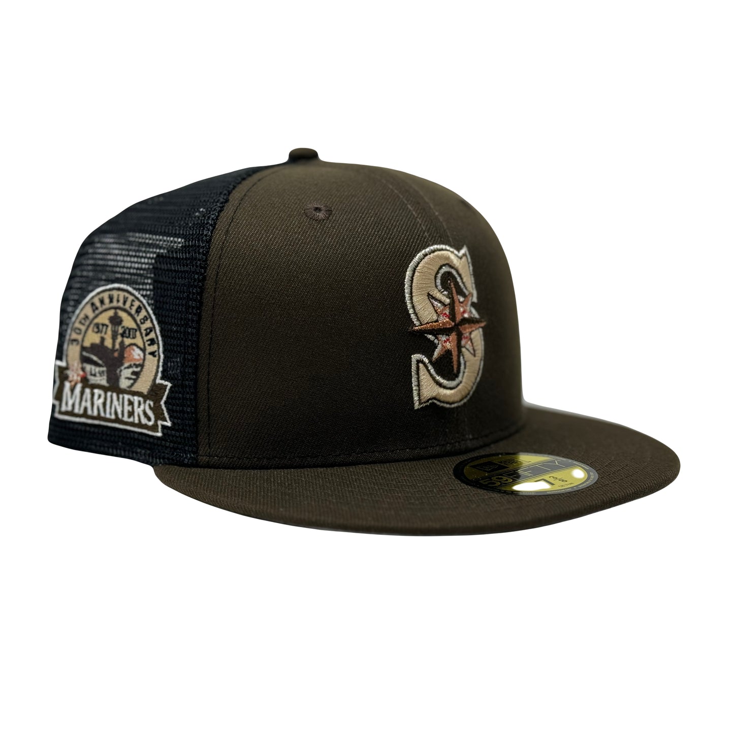 Seattle Mariners 30th Anniversary Walnut Trucker 5950 New Era Fitted Hat