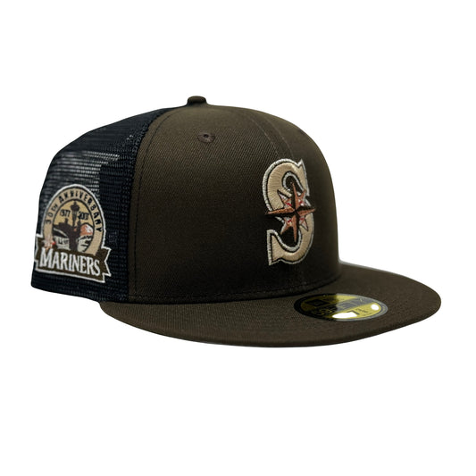 Seattle Mariners 30th Anniversary Walnut Trucker 5950 New Era Fitted Hat