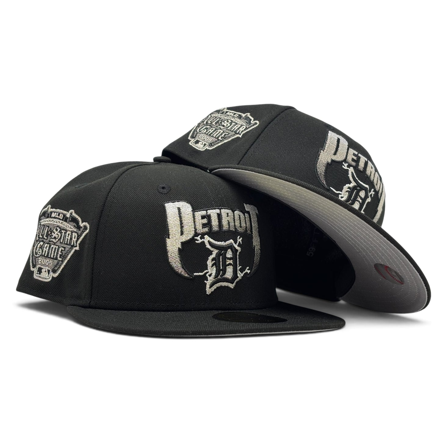 Detroit Tigers 2005 All Star Game "Metallic Pack" New Era Fitted Hat-Black