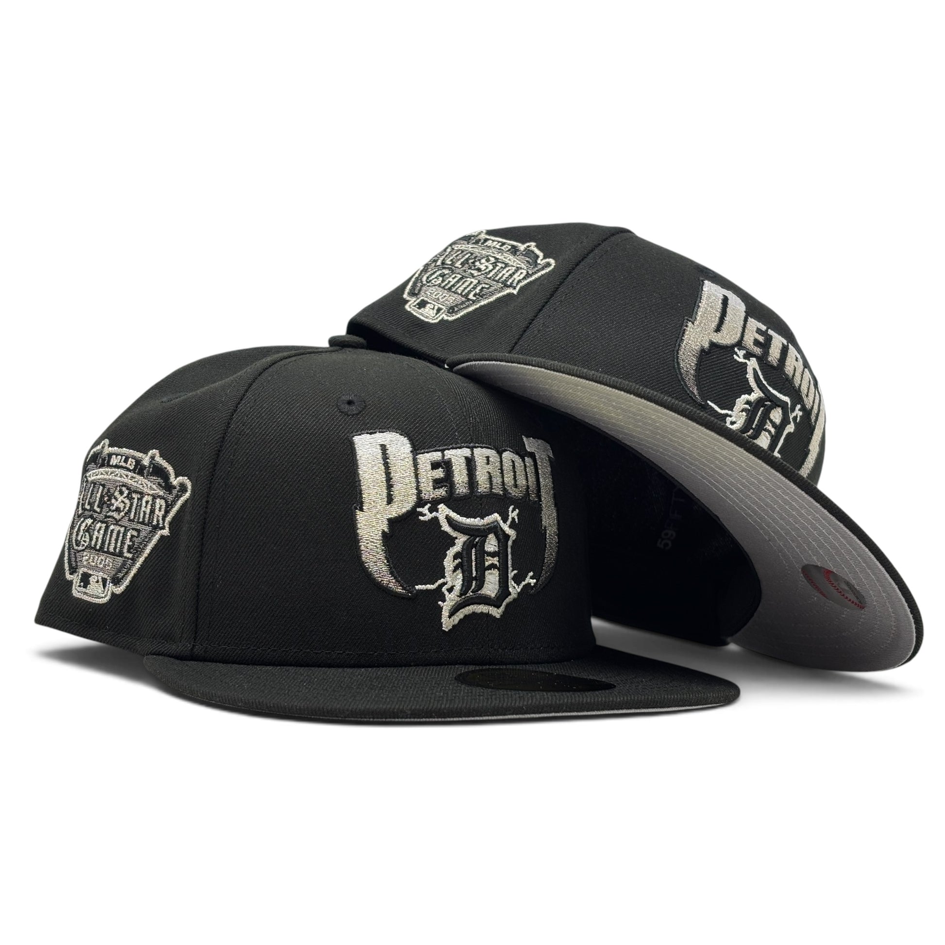 Detroit Tigers 2005 All Star Game "Metallic Pack" New Era Fitted Hat-Black