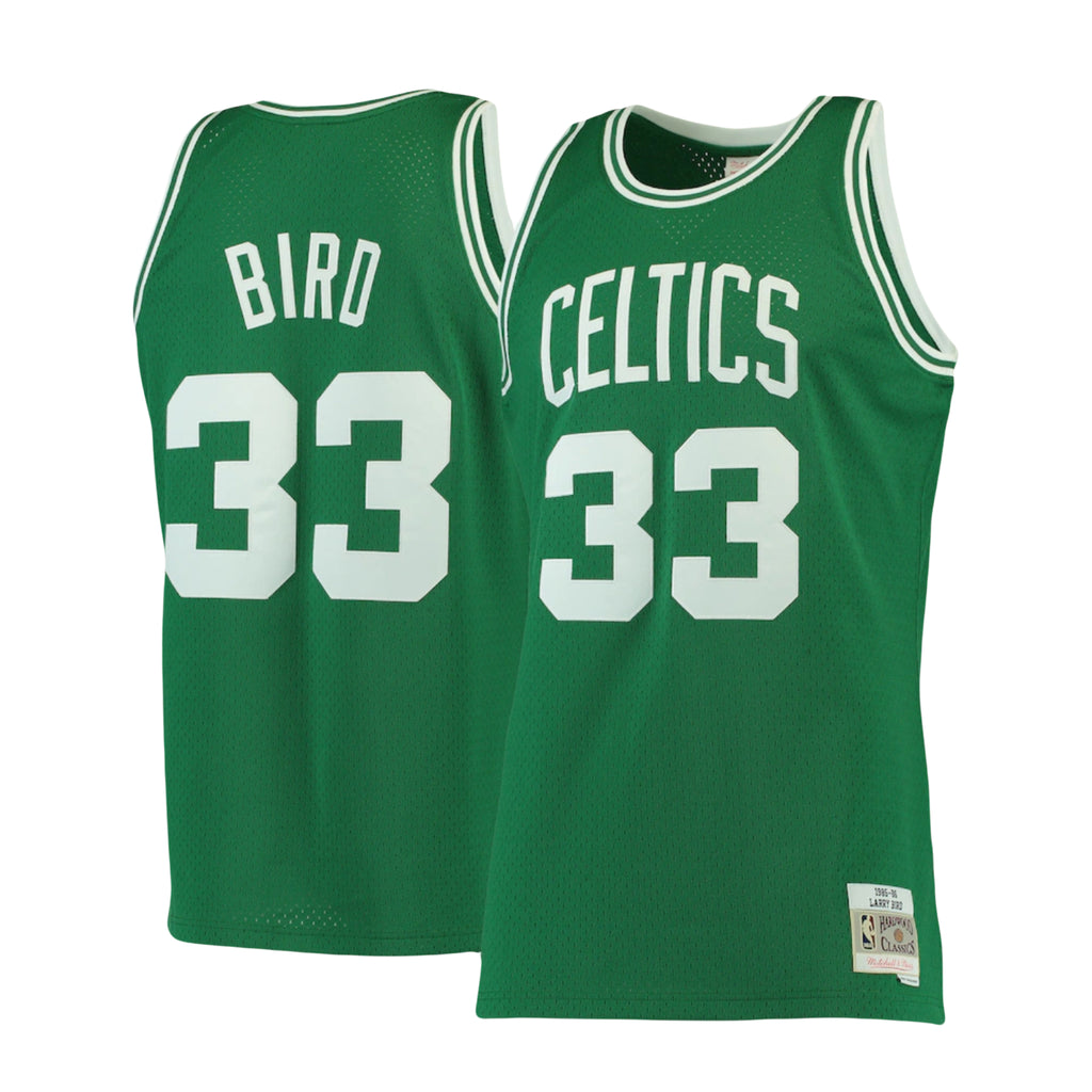 Boston Celtics Larry Bird #33 Mitchell & Ness Green