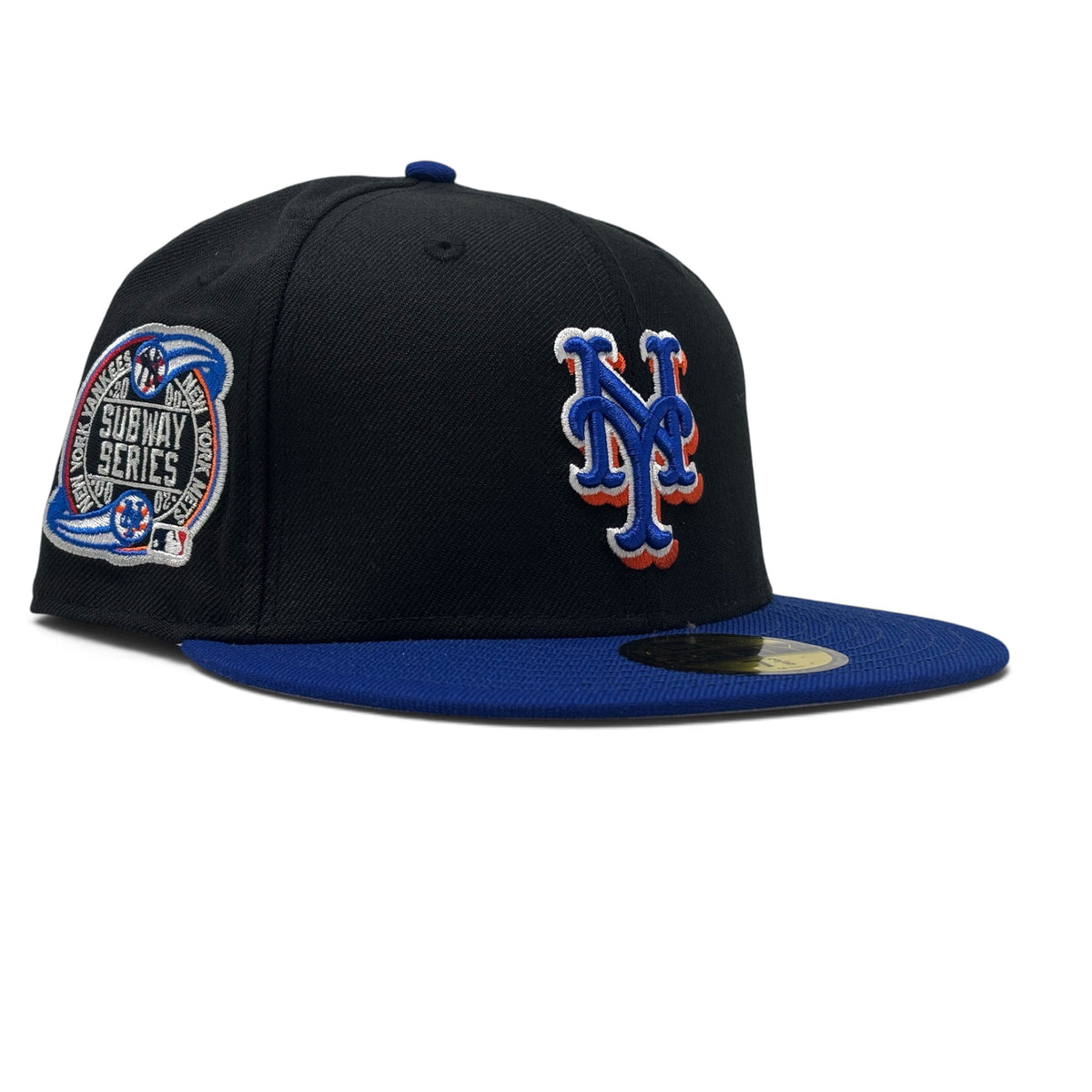 New York Mets Subway Series On-Field Black Royal Blue 59Fifty New Era Fitted Hat