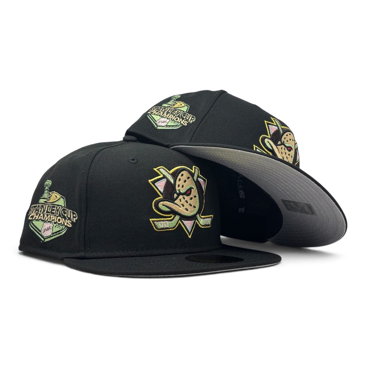Anaheim Ducks Stanley Cup Champions 59Fifty New Era Fitted Hats-Black