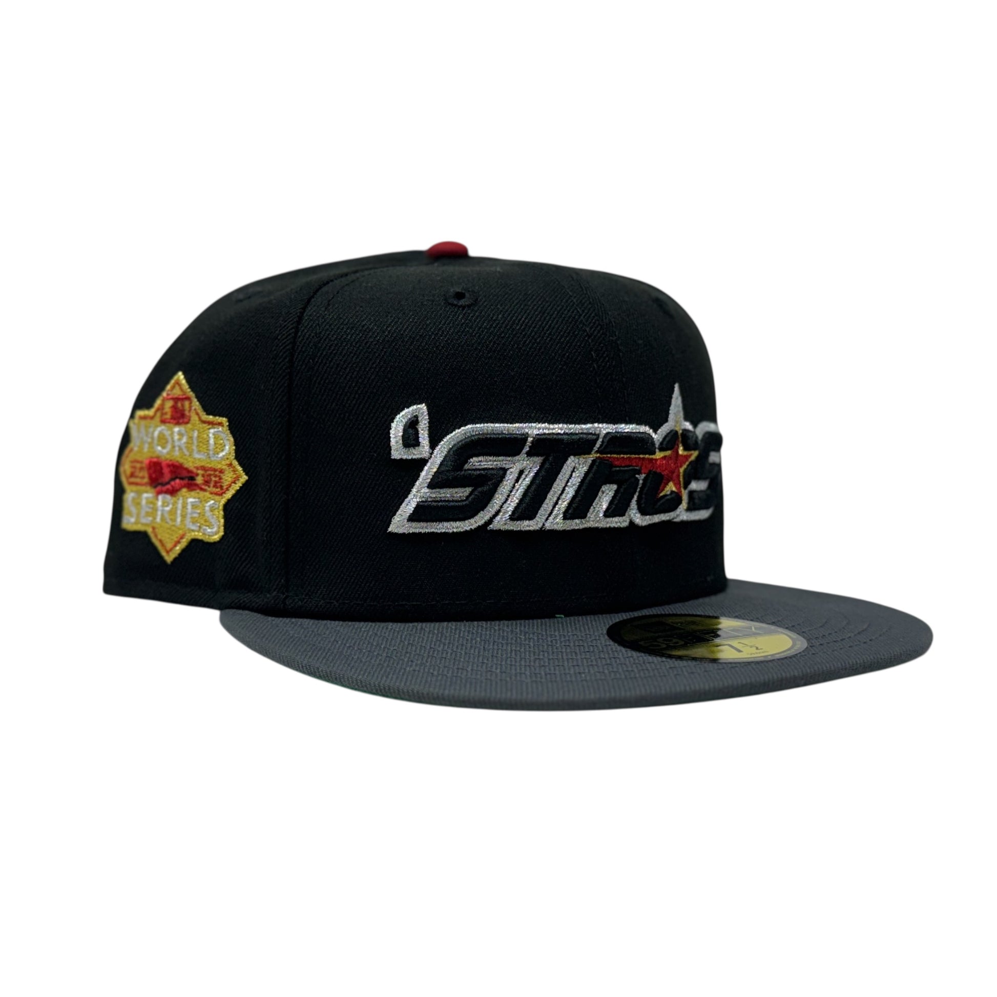 Houston Astros 2022 World Series Fitted Hats-Black Gray