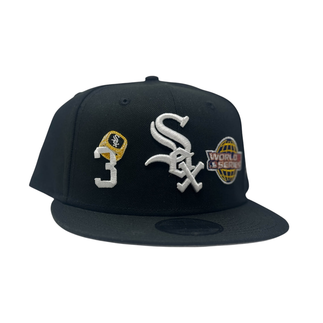 Chicago White Sox 3X Champions Multi Logo Snapback Hats