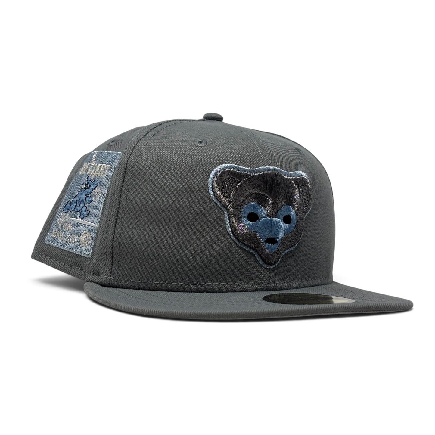 Chicago Cubs Be Alert Foul Ball Logo Fitted Hats-Light Gray
