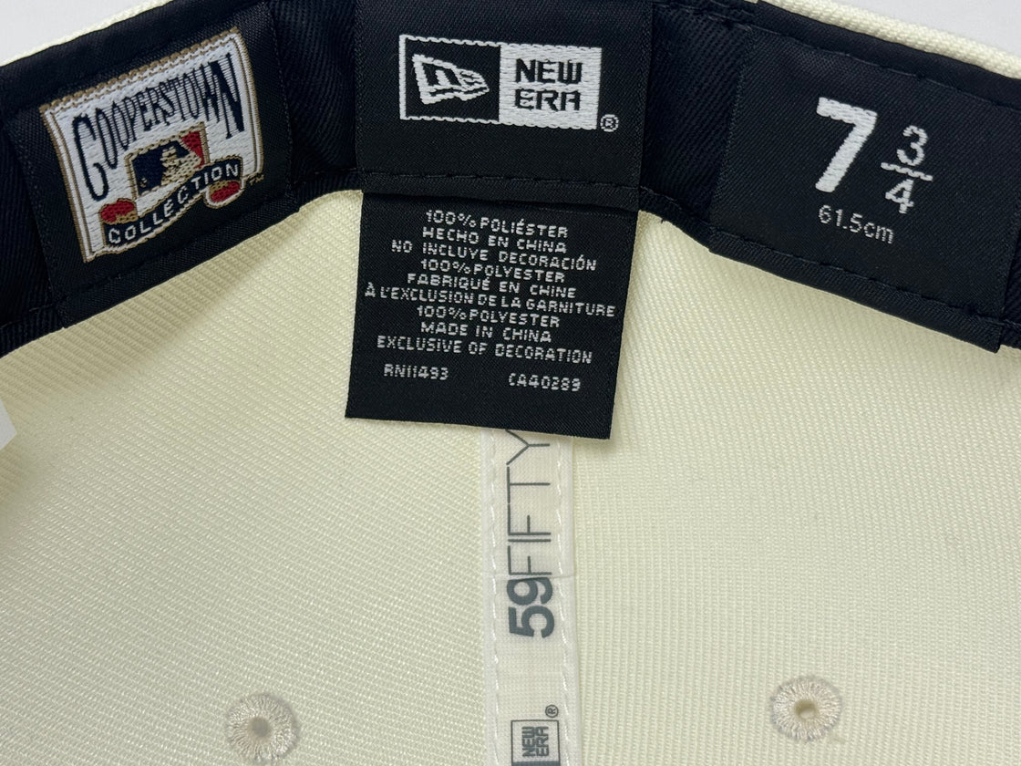 New York Mets 1969 World Series Fitted Hat-Off white Brown